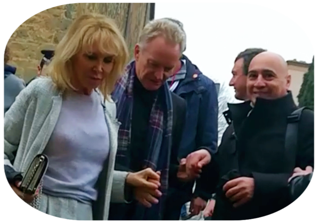 Trudie Styler - Sting - Marcocram Marco faltoni Montalcino 170218